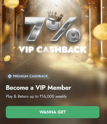 India casino - Bluechip casino review - VIP Program - cashback 7%