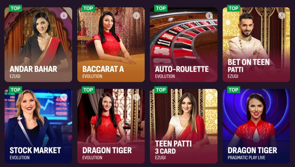 Live casino games