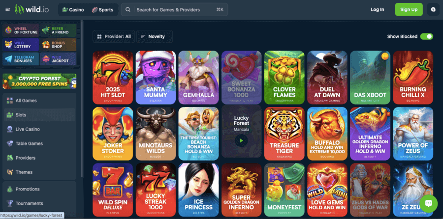 wild.io slots