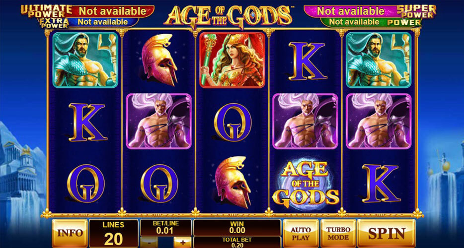 Play Playtech's Age of the Gods Age of the Gods slot