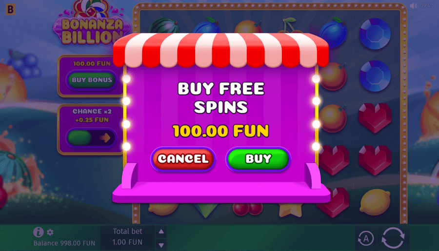 Bonanza Billion bonus buy