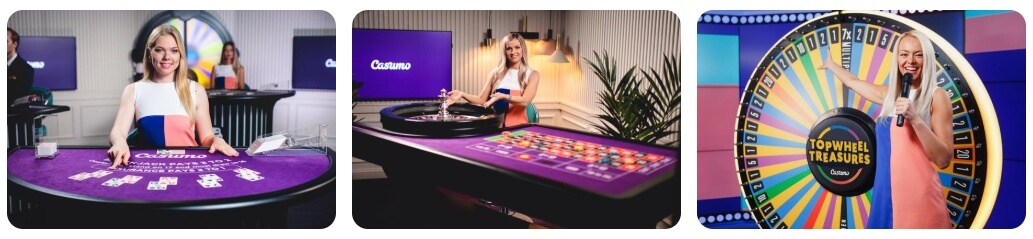 Casumo live casino Casumo live casino games