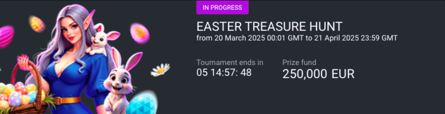 Easter Treasure Hunt tournament at SpinBetter casino