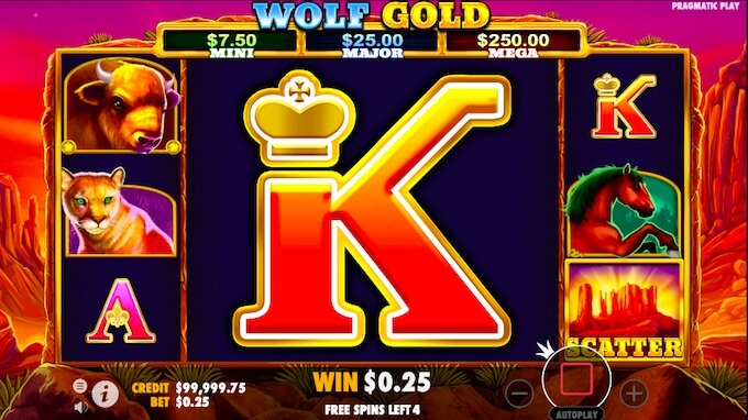 wolf gold slot free spins Wolf Gold mega symbol