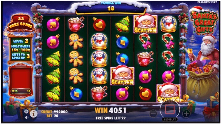 Santa's great gifts slot review