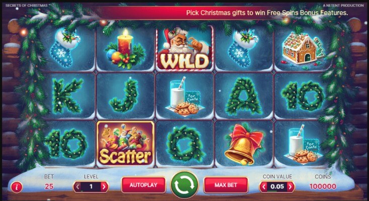 Secrets of Christmas netent - India Casino