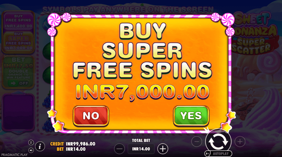 Sweet Bonanza Super Scatter Bonus Buy